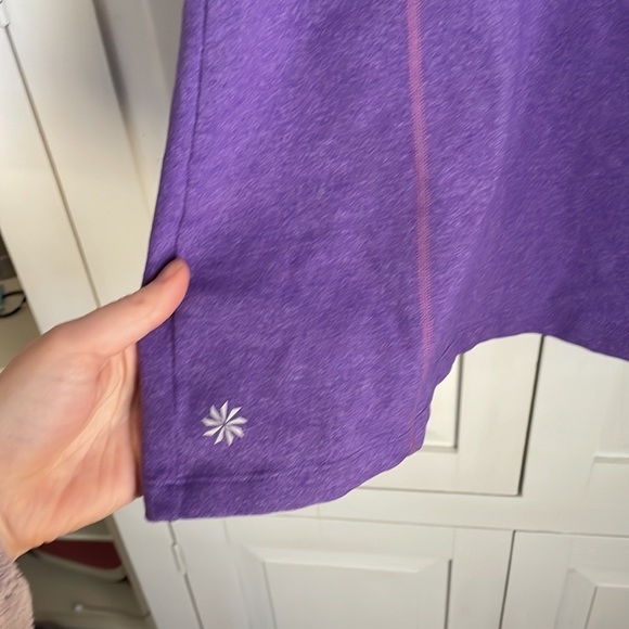 Athleta Empowerment Strappy Purple Tank Top With Built-In Bra Size Small - Picture 3 of 9